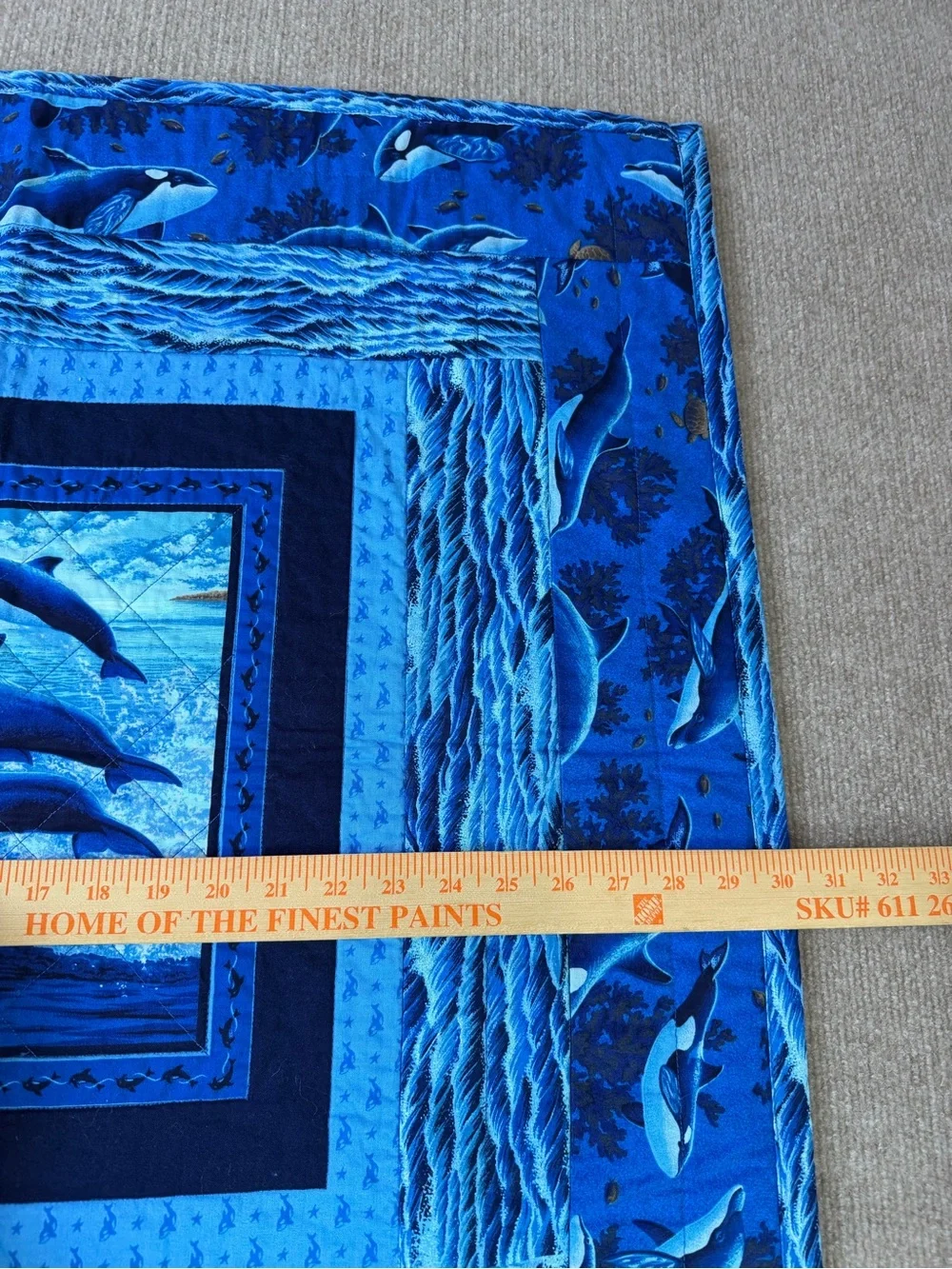 Handmade vivid blue